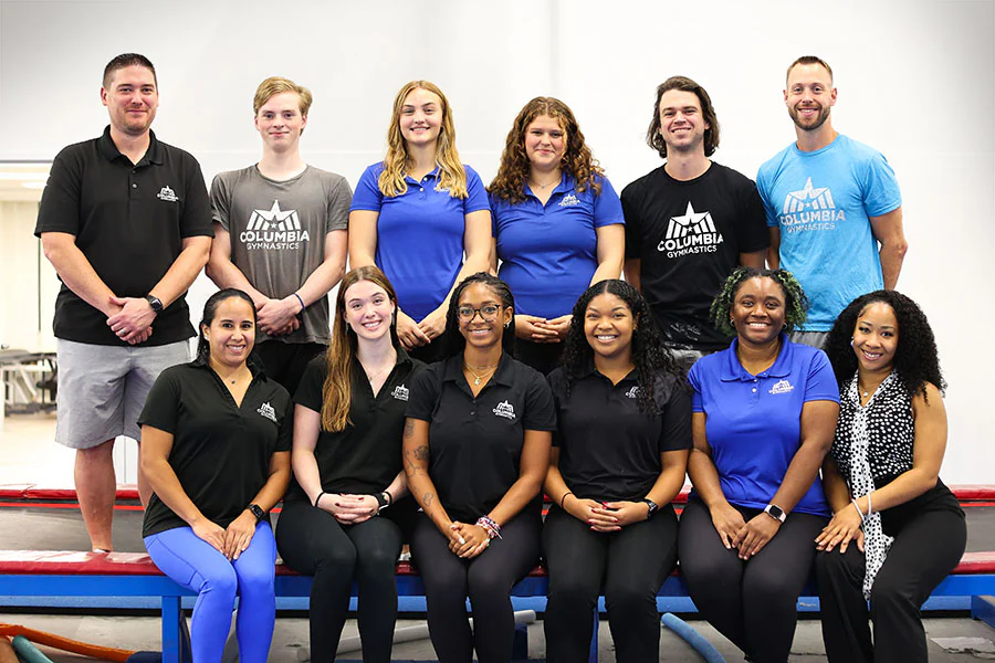 columbia-gymnastics-team-photo